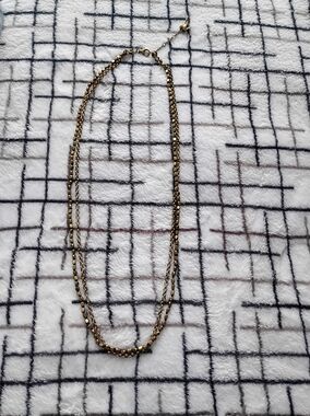 Fossil Gold-Tone Layered Women's Necklace (Has Weight To It)